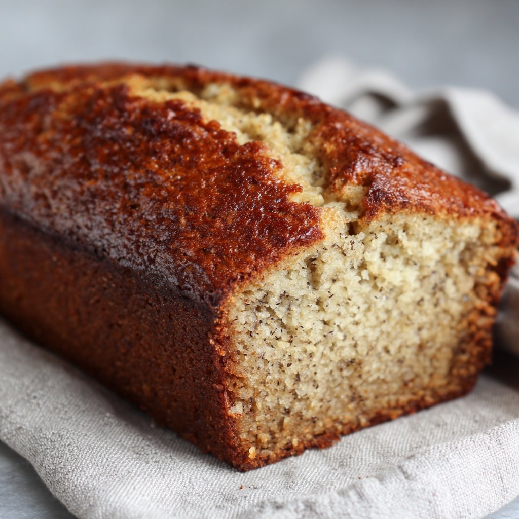 Easy 4 Ingredient Banana Bread with No Mixer Needed