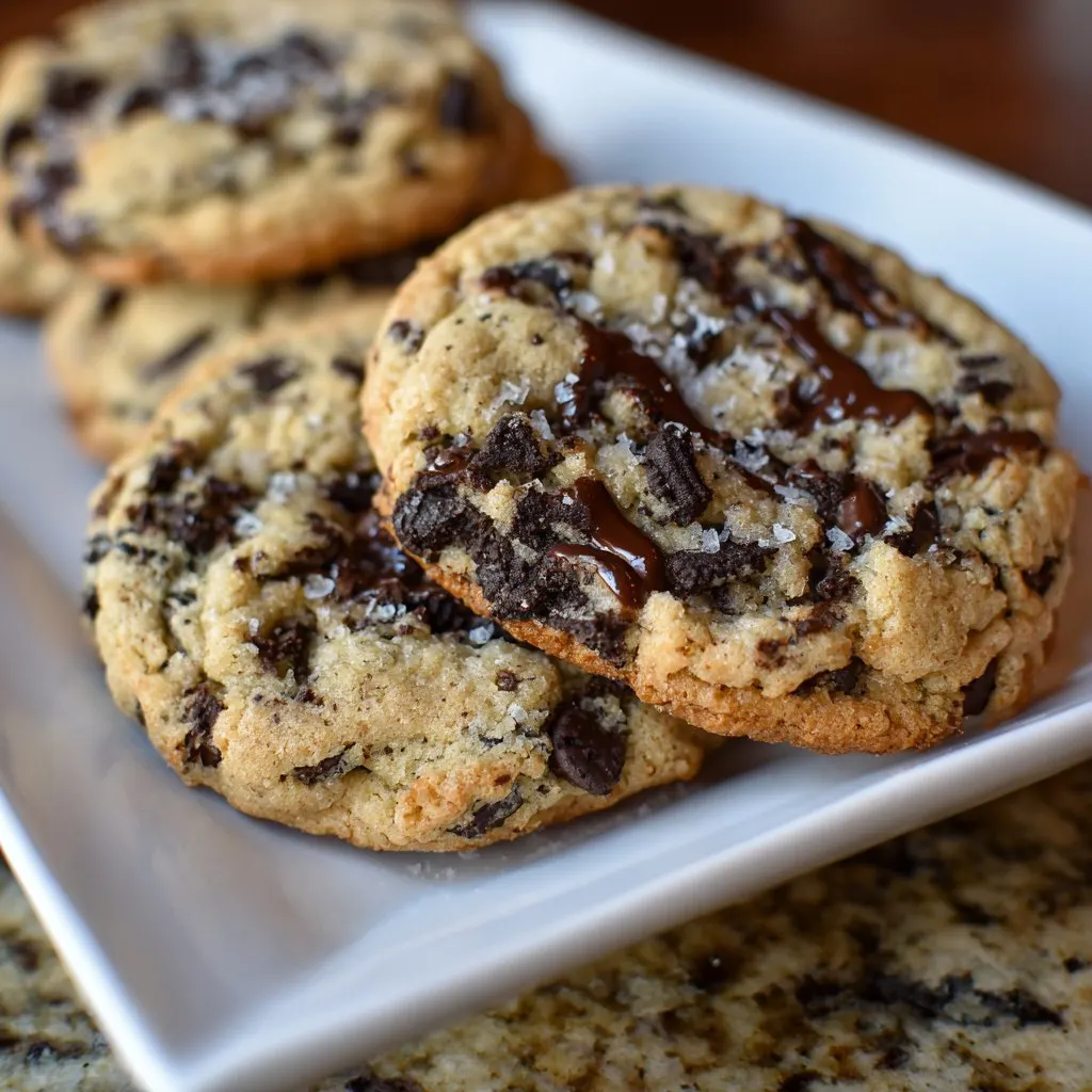 Oreo Chocolate Chip Cookies with Gooey Middle