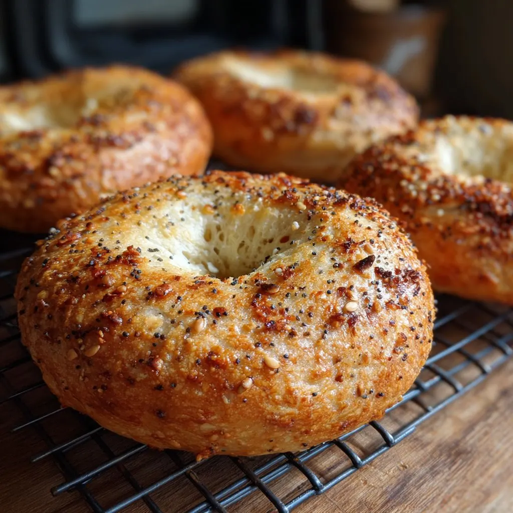 Sourdough Discard Bagels with Chewy Crust