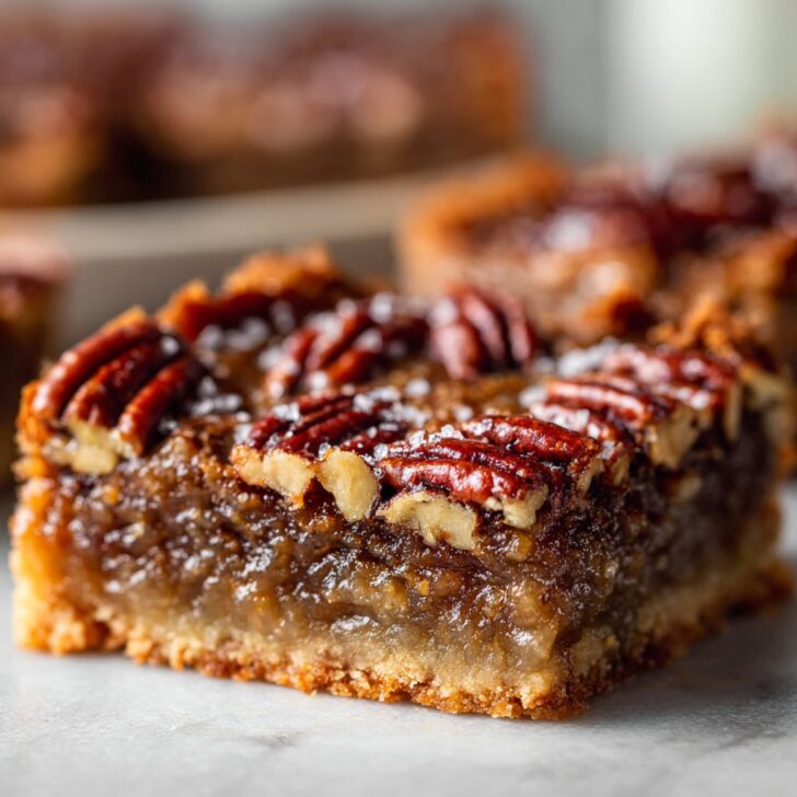 Lazy Girl Pecan Pie Bars with Gooey Filling