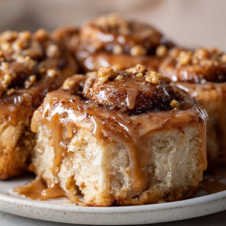 Biscoff Cinnamon Rolls with Cookie Butter Glaze