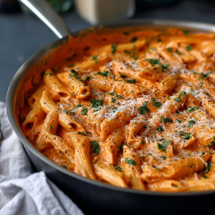 Penne alla Vodka with Tomato Cream Sauce