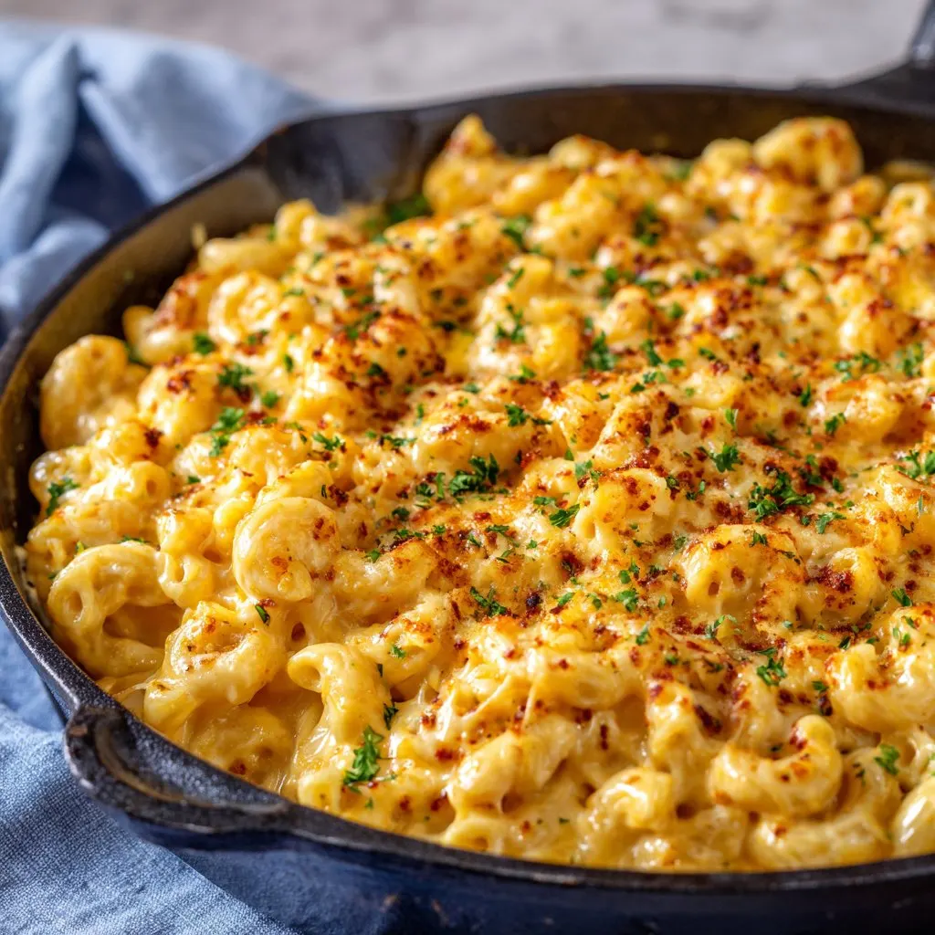 Creamy and Cheesy Skillet Macaroni Recipe