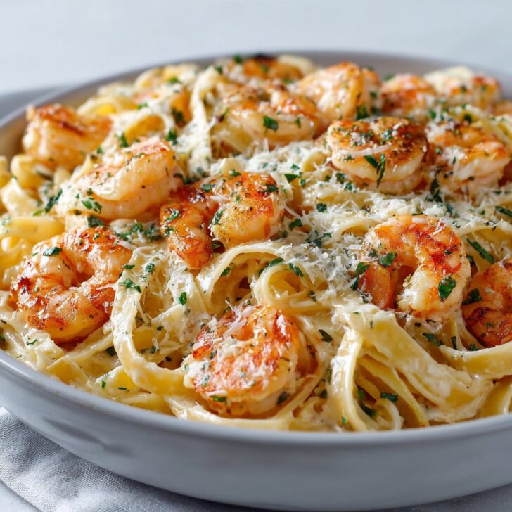 Creamy Shrimp Fettuccine Pasta in 30 Minutes