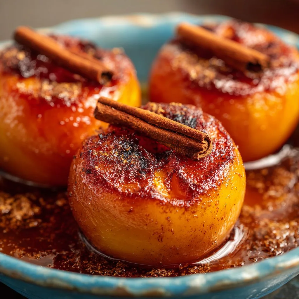 Baked Peaches with Brown Sugar & Cinnamon