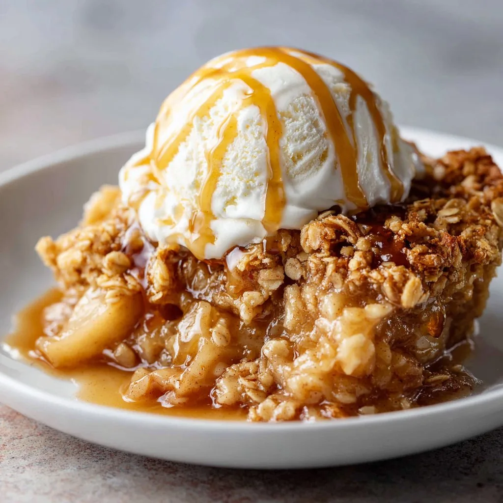 Easy Apple Crisp with Oats and Cinnamon