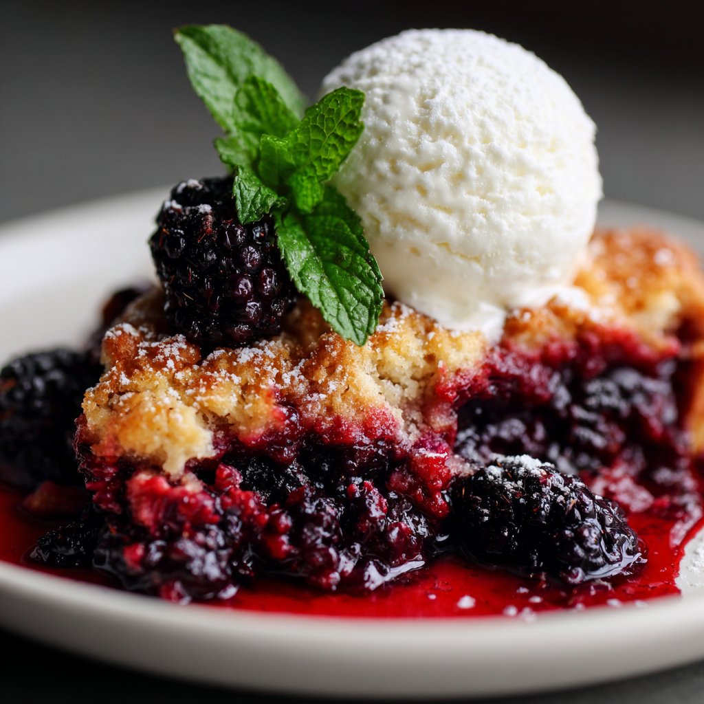 Blackberry Cobbler – Easy & Bursting with Berries