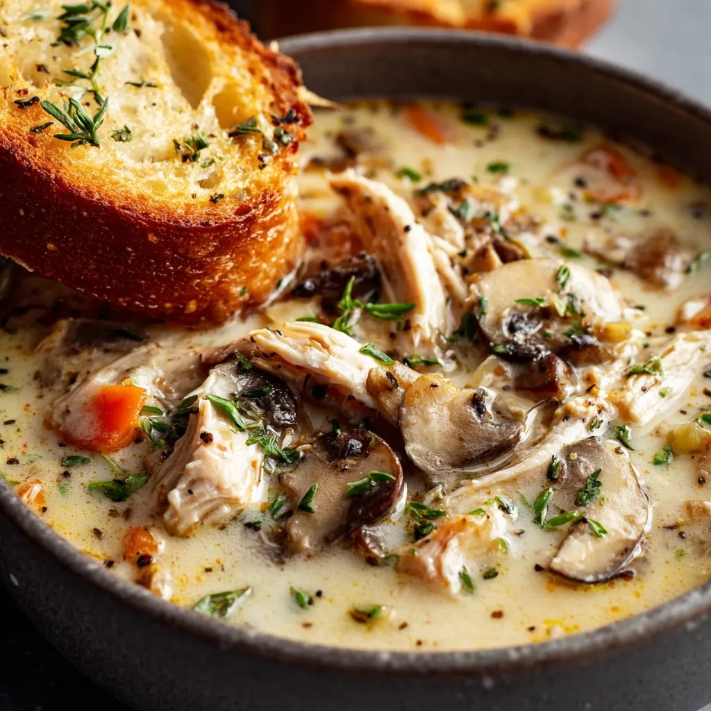 Rotisserie Chicken and Mushroom Soup – Creamy Comfort Food