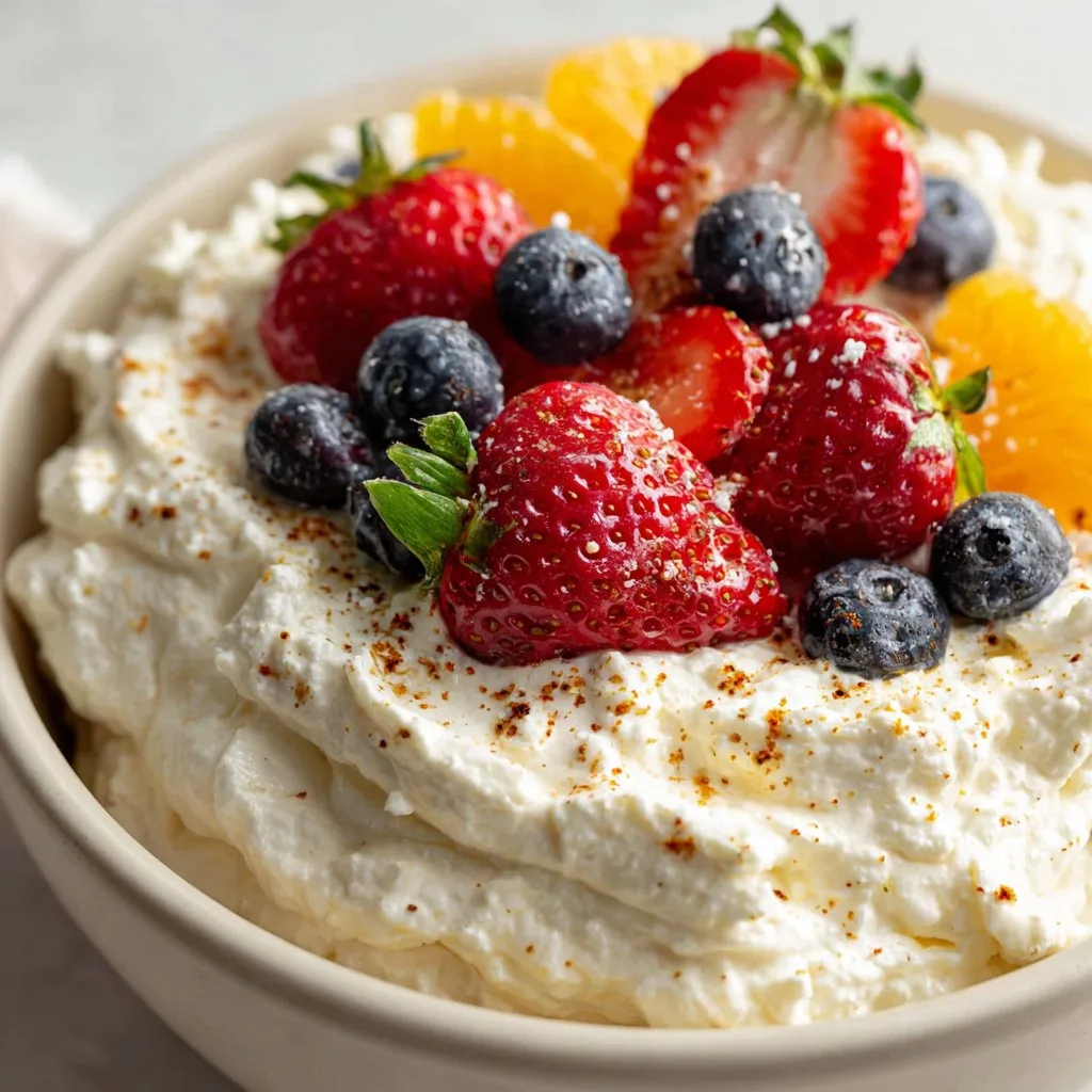 Cottage Cheese Fruit Dip – Light and Whipped Dessert