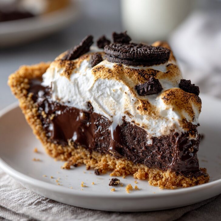 S’mores Pies with Oreo Crust – Gooey and Easy