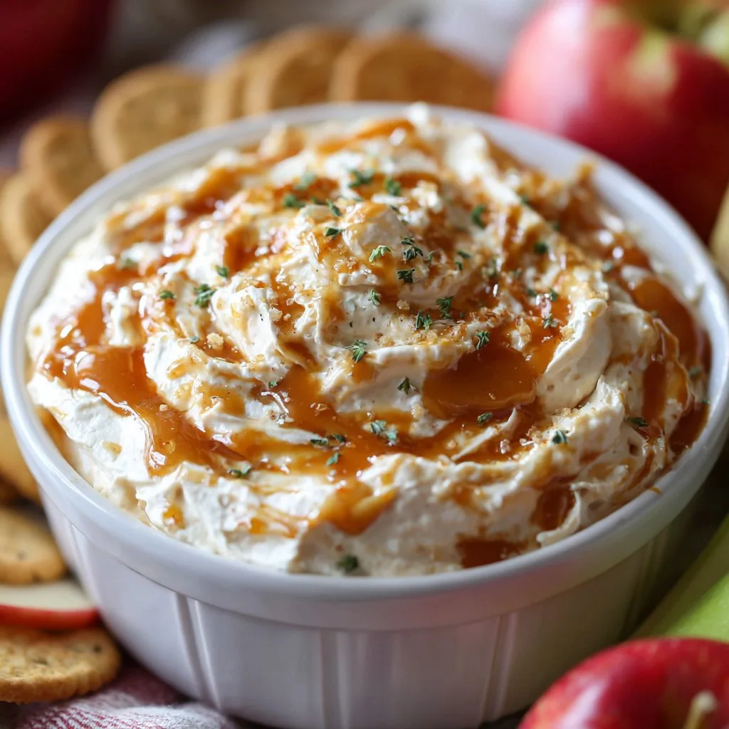 Caramel Apple Dip with Cream Cheese