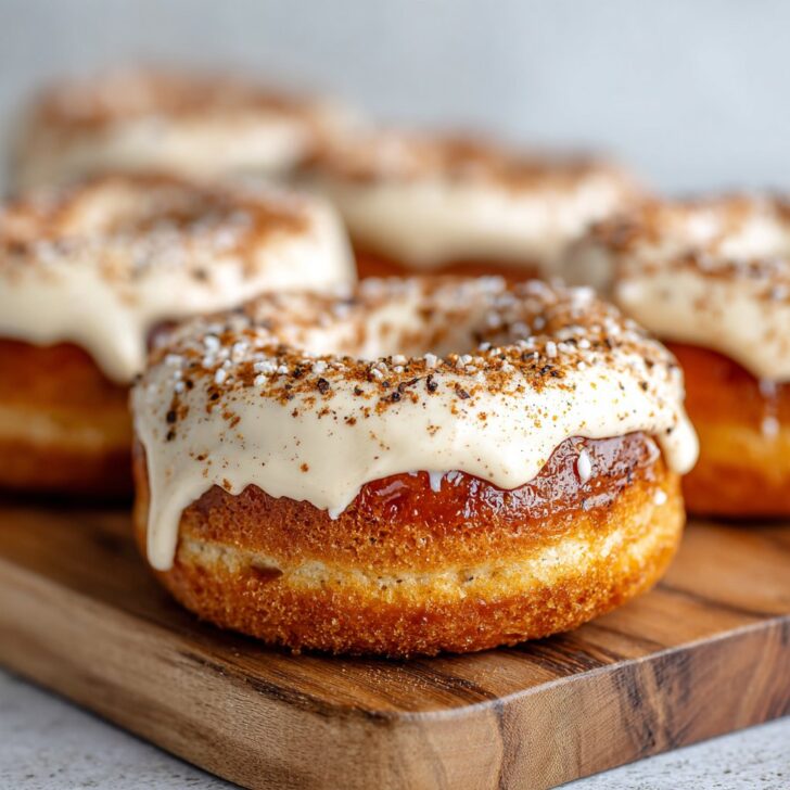 Pumpkin Cheesecake Doughnuts with Spice