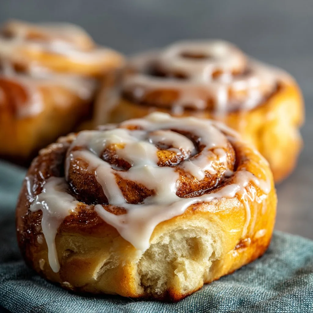 Cinnamon Rolls with Creamy Vanilla Glaze