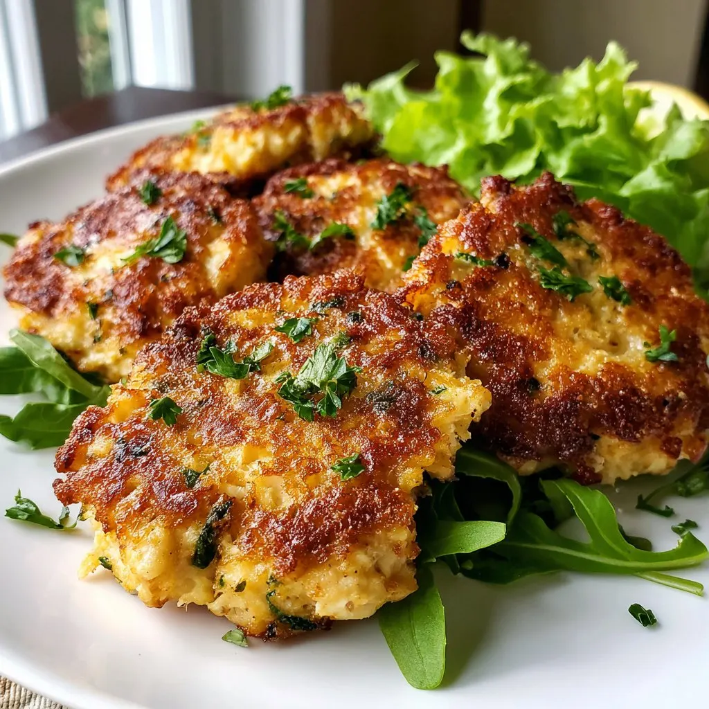 Cheesy Chicken Fritters (Low Carb)