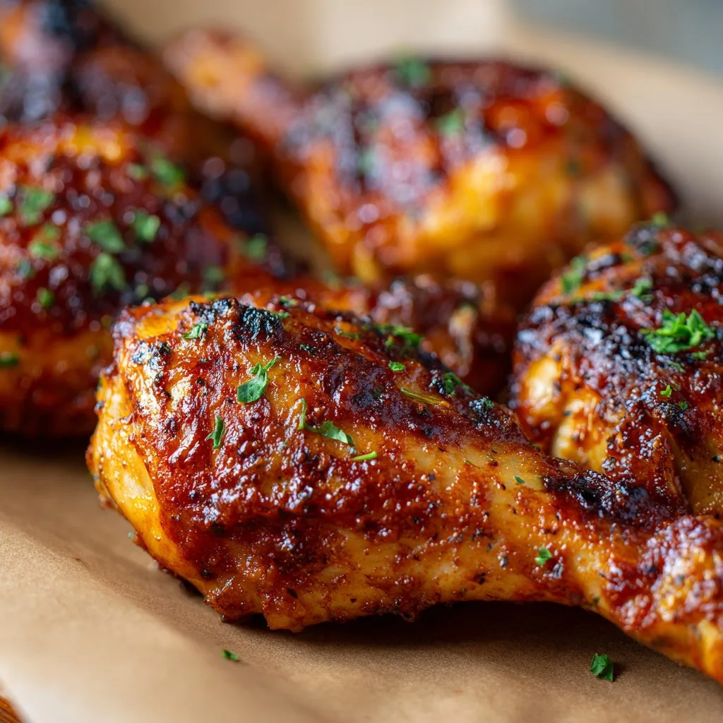 Crispy Air Fryer BBQ Chicken Legs