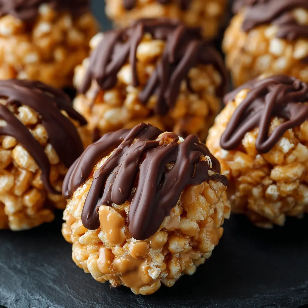 Peanut Butter Rice Krispies Candy Balls