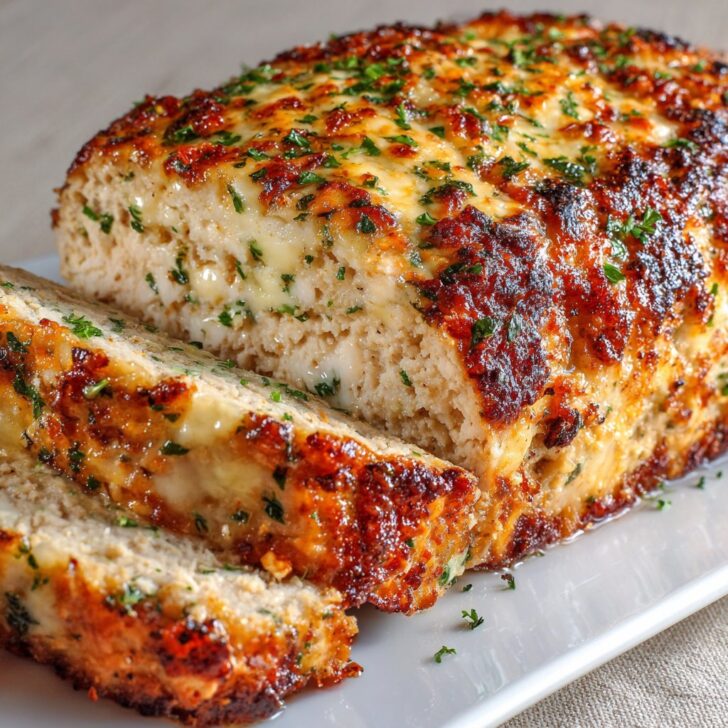 Baked Garlic Chicken Meatloaf (Parmesan)