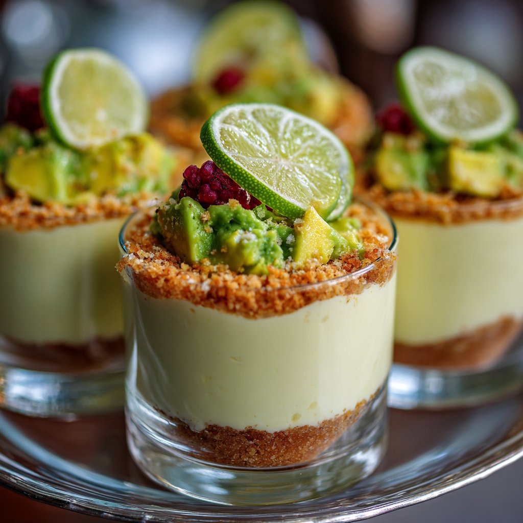 Lime Avocado Pudding Cups
