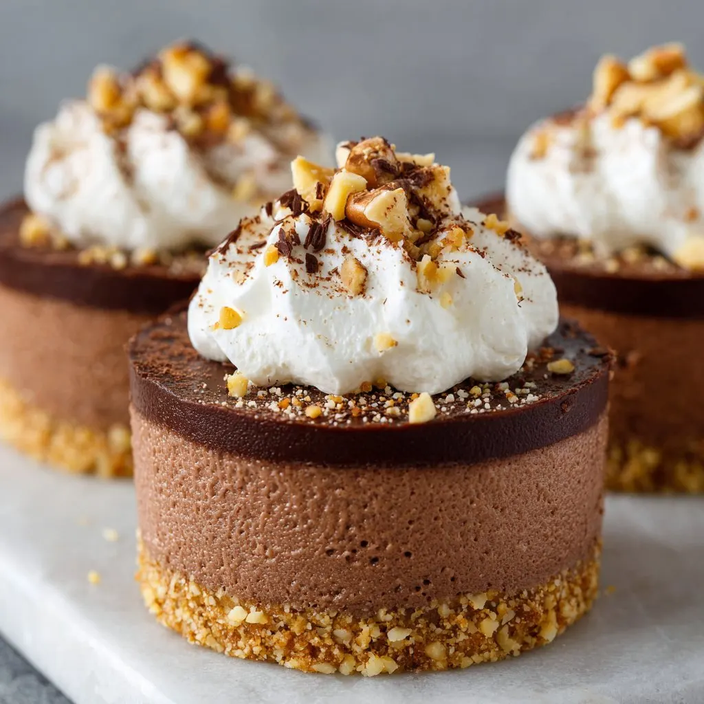 Mini No-Bake Nutella Cheesecakes