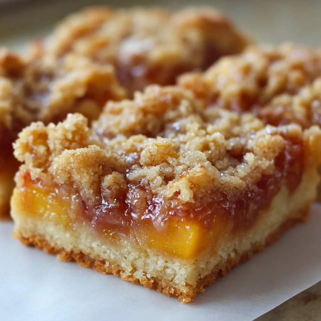 Heavenly Summer Peach Bars
