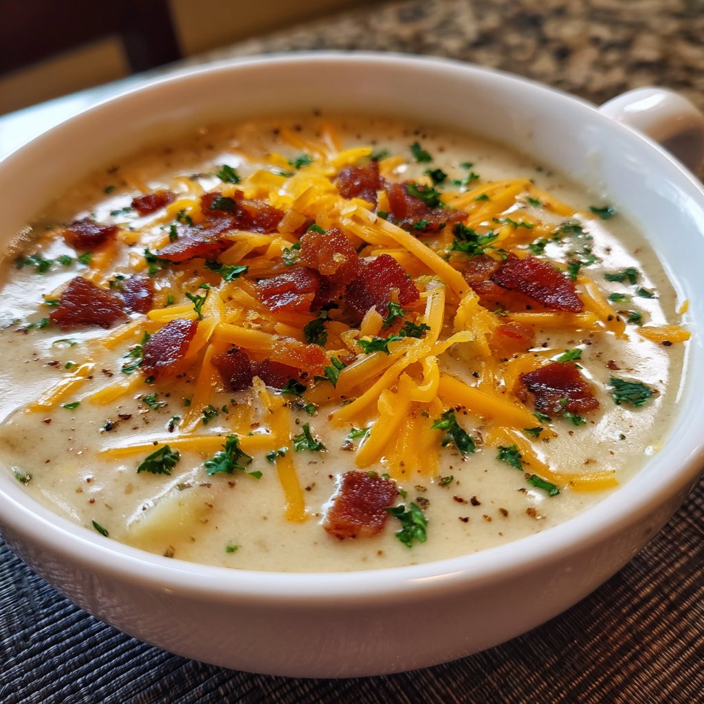 Loaded Baked Potato Soup for Chilly Evenings With the Kids