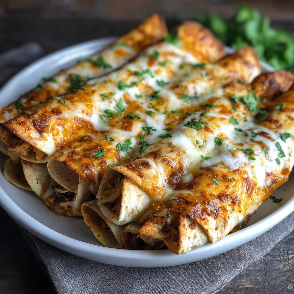Baked Cheesy Chicken Taquitos for a Quick Mexican Night