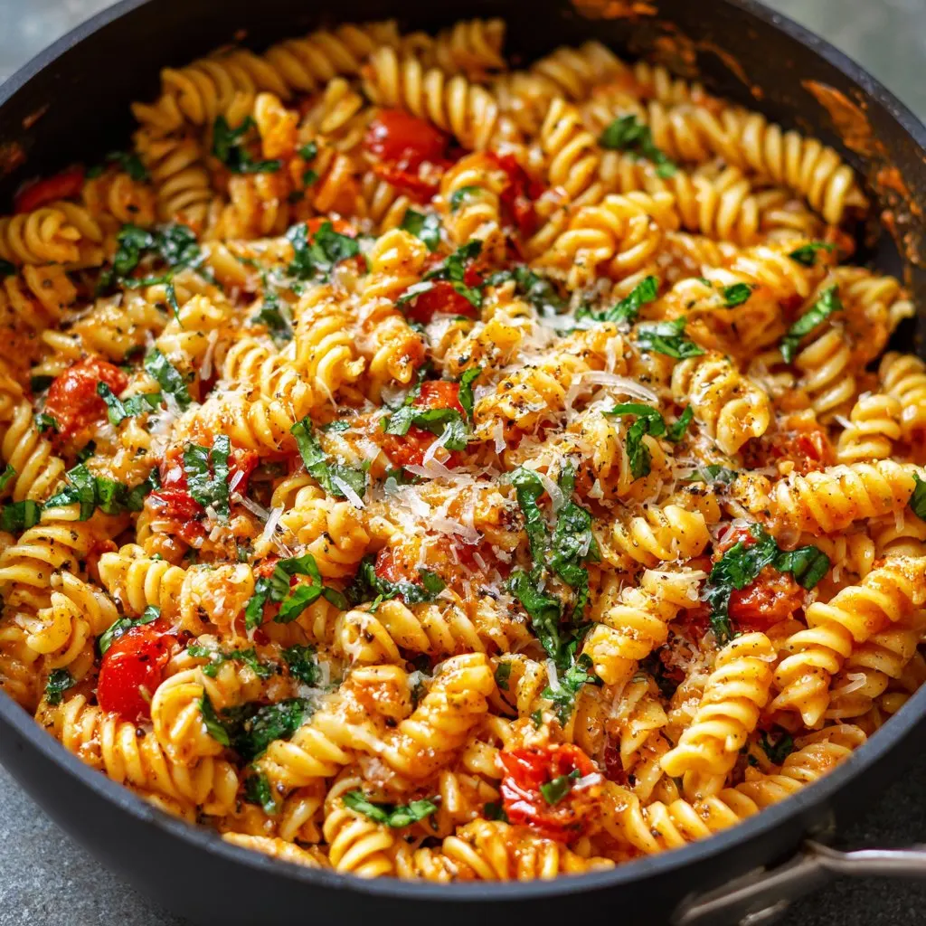 One-Pot Creamy Tomato Basil Pasta the Whole Family Will Eat