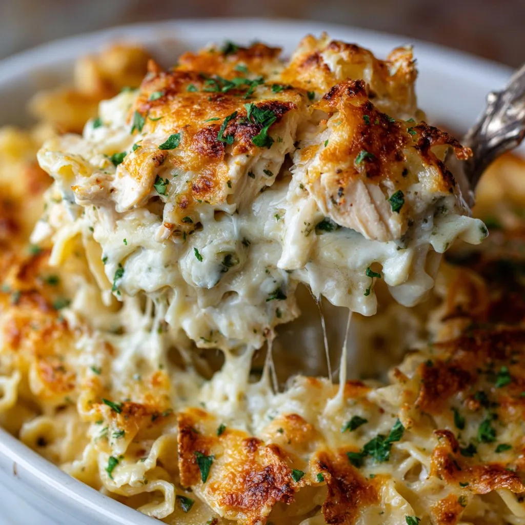 Creamy Chicken Alfredo Bake – Easy Weeknight Dinner for Tired Moms