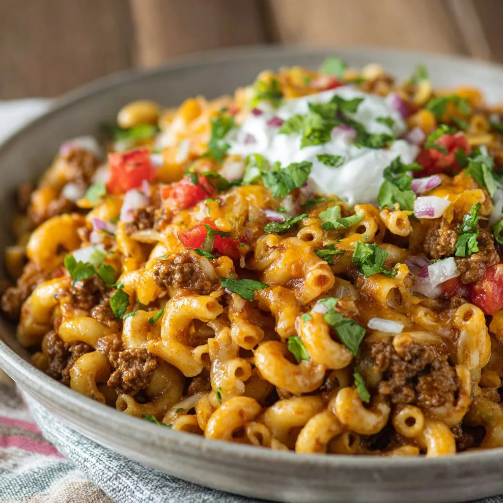 Easy Taco Mac That Combines Two Family Favorites