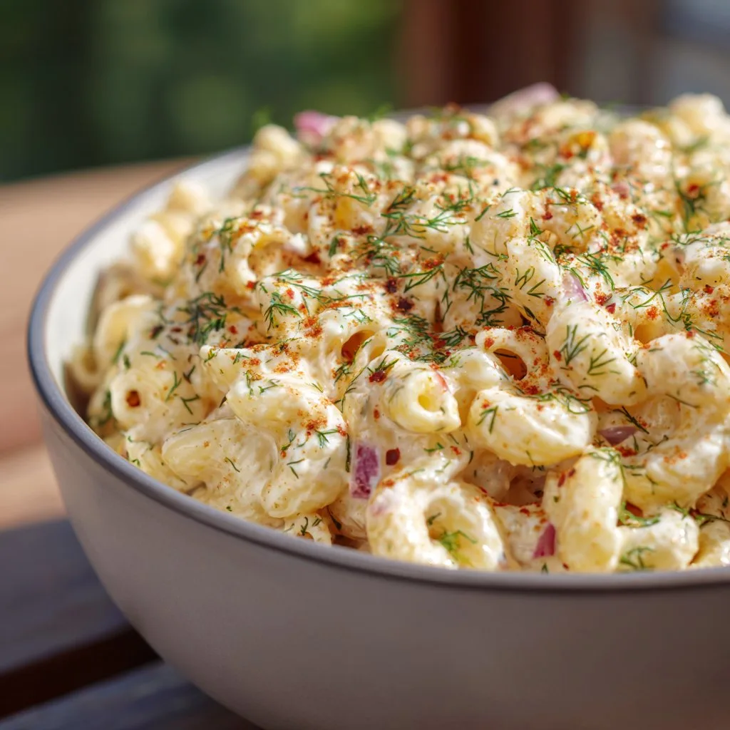 Macaroni Salad with Dijon and Dill
