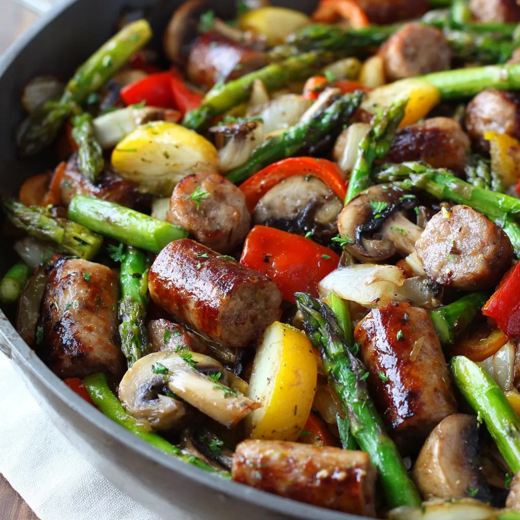 Easy One-Pan Sausage and Veggie Dinner