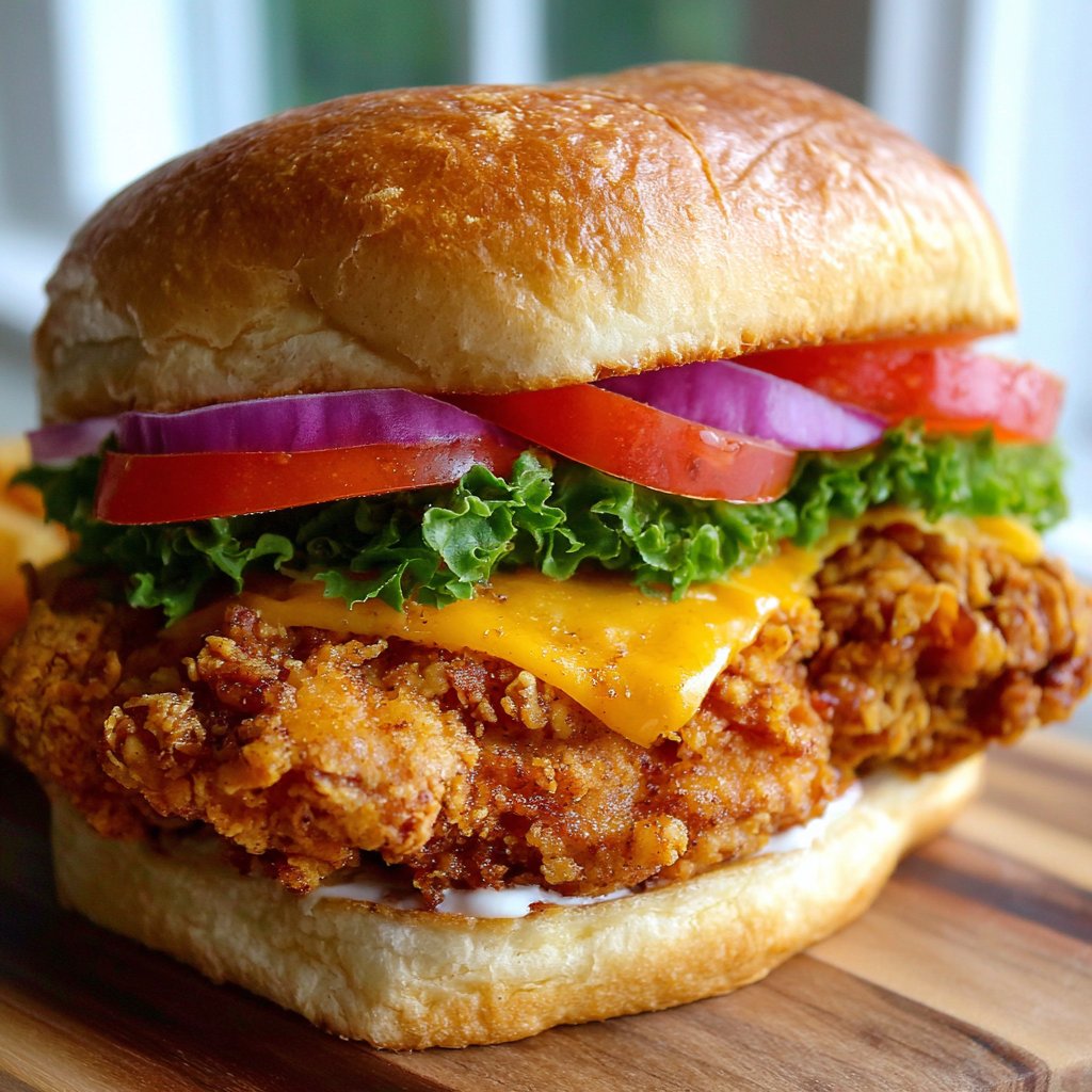 Popeyes Copycat Chicken Sandwich with Buttermilk Crust