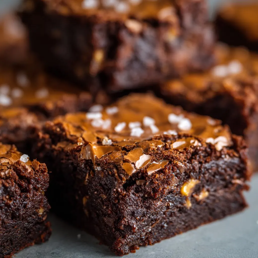 Homemade Fudge Brownies with Crackly Tops