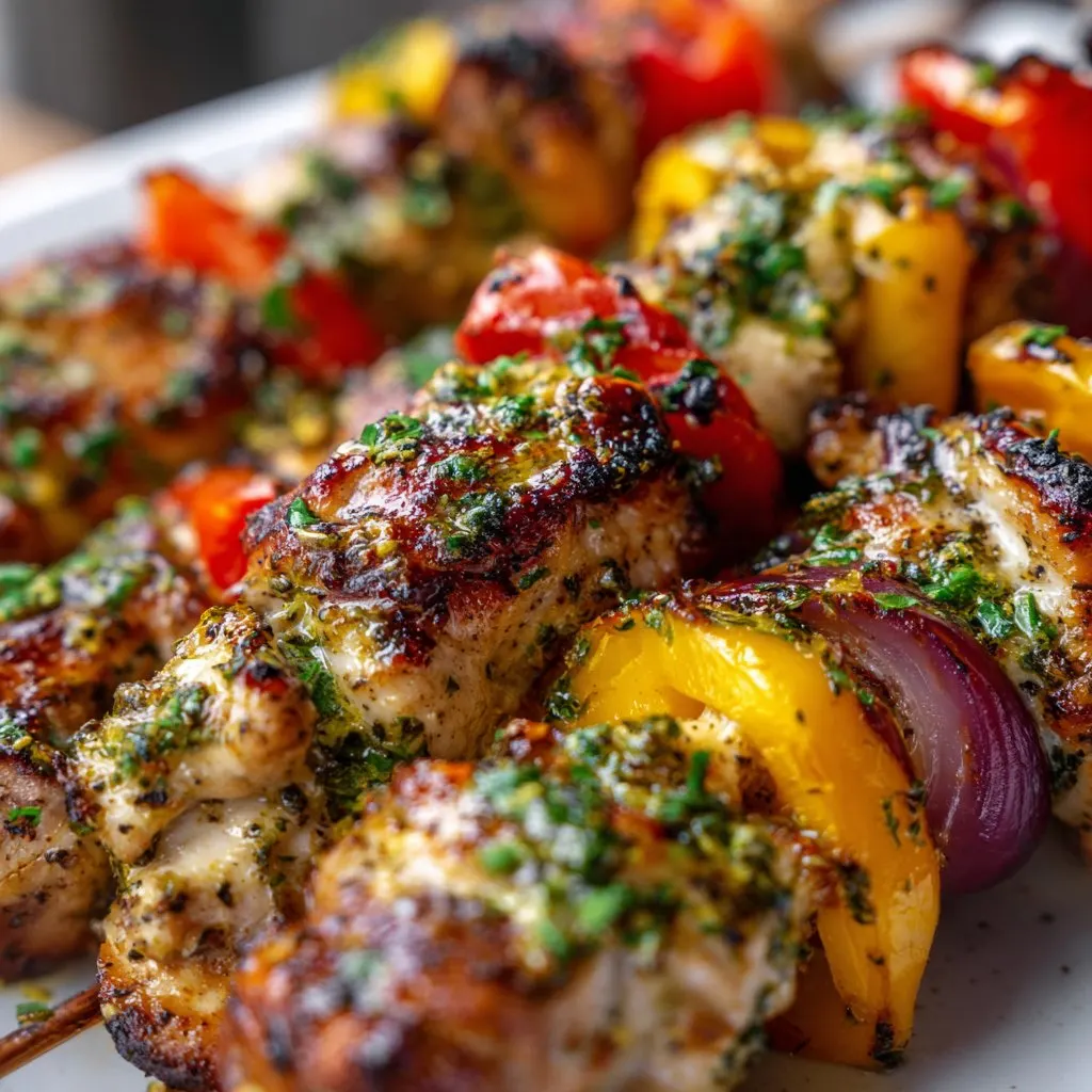Grilled Chicken Skewers with Zesty Marinade