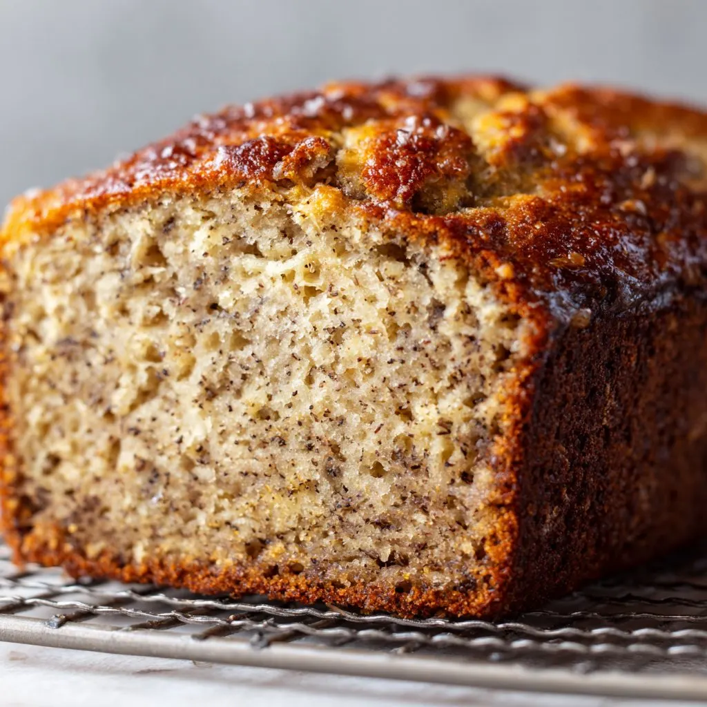 Easy 4 Ingredient Banana Bread with No Mixer Needed