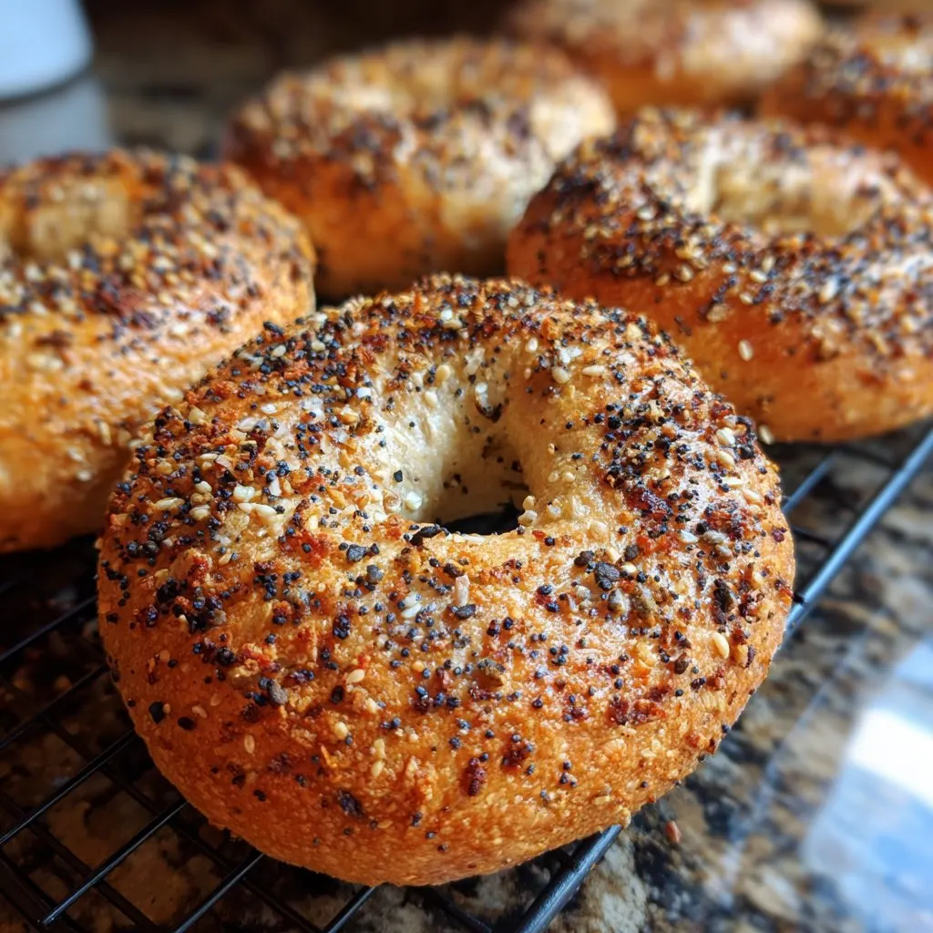 Sourdough Discard Bagels with Chewy Crust