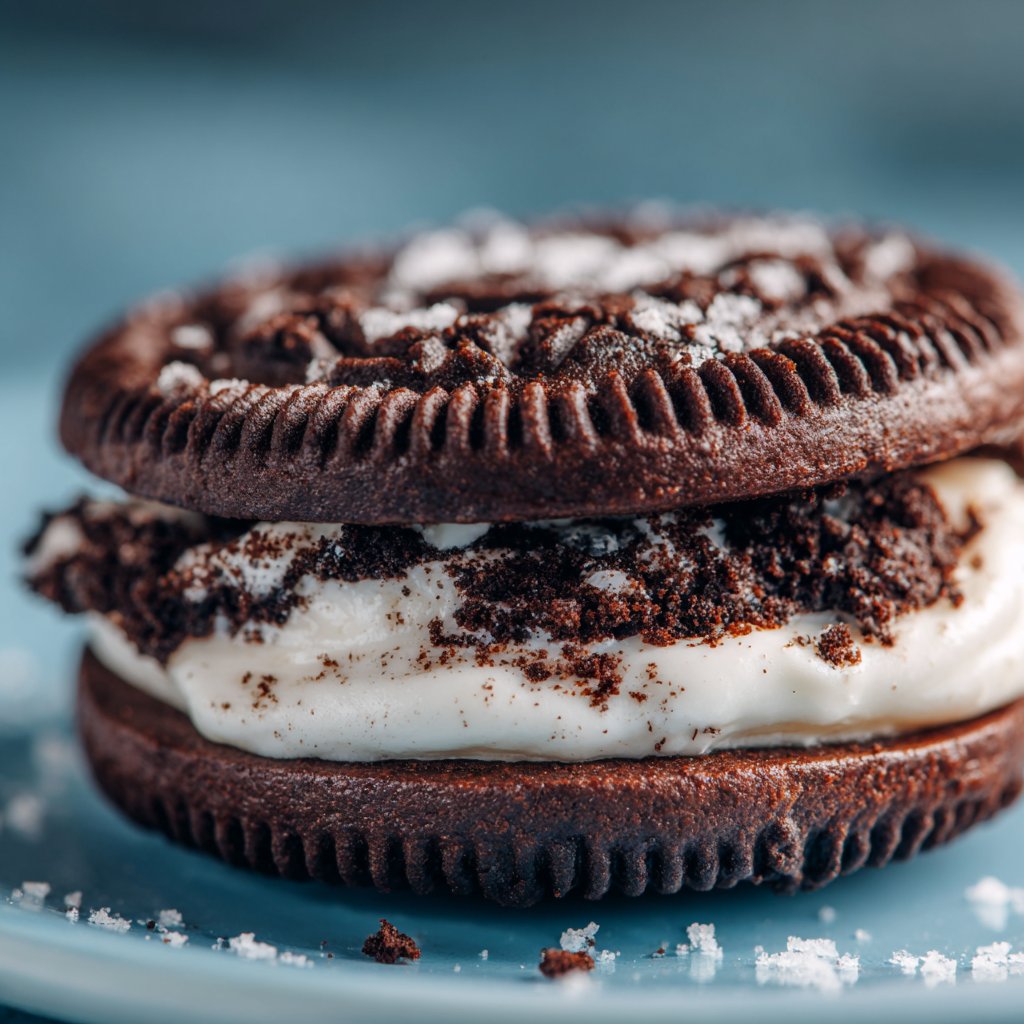 Oreo Crumbl Cookie with Soft Center and Icing