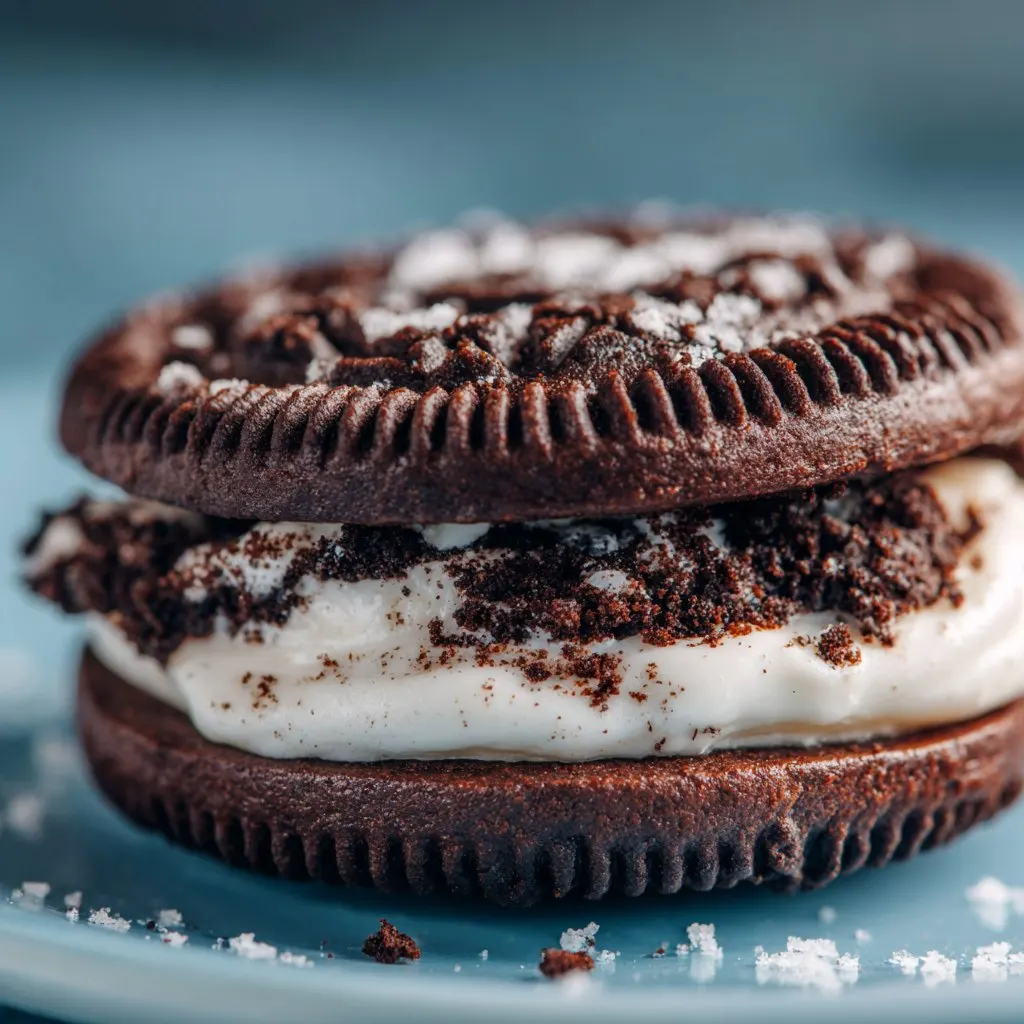 Oreo Crumbl Cookie with Soft Center and Icing