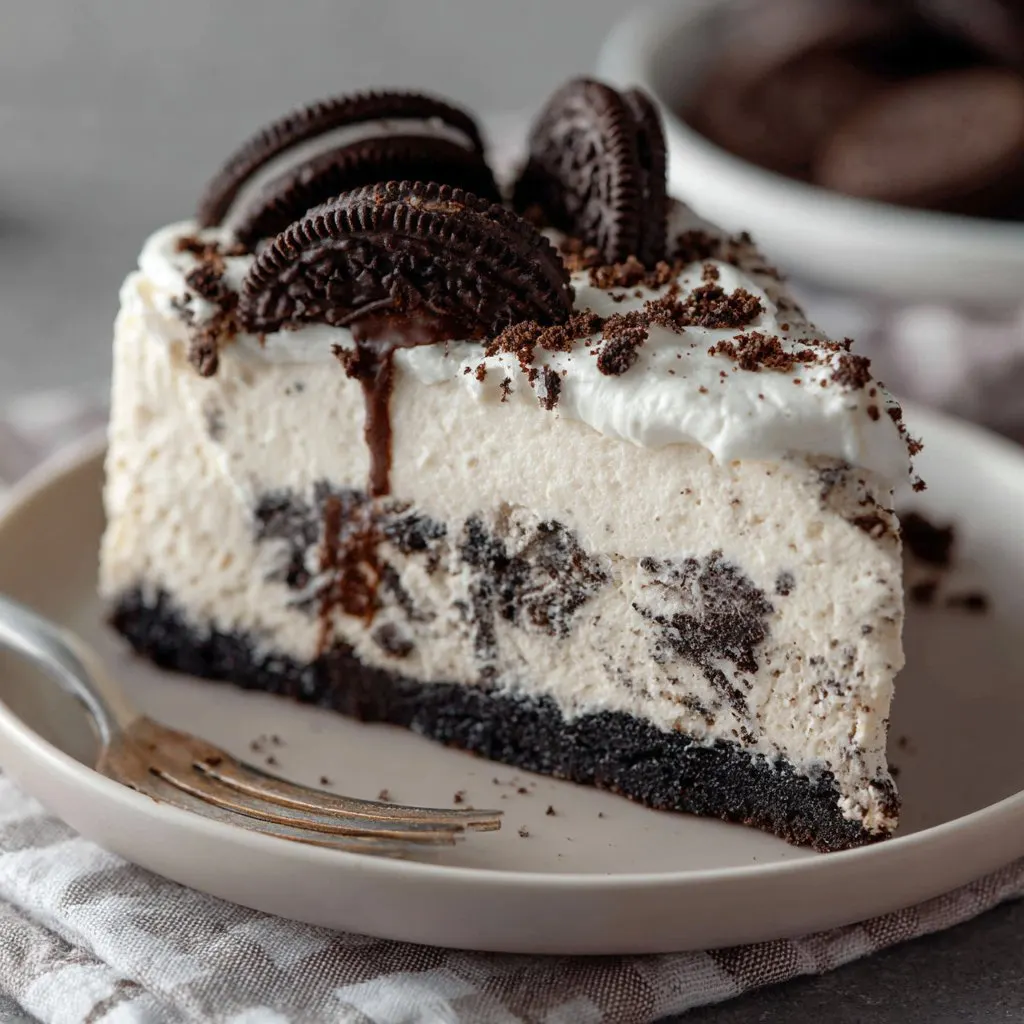 Oreo Ice Cream Cake with Oreo Cookie Crust