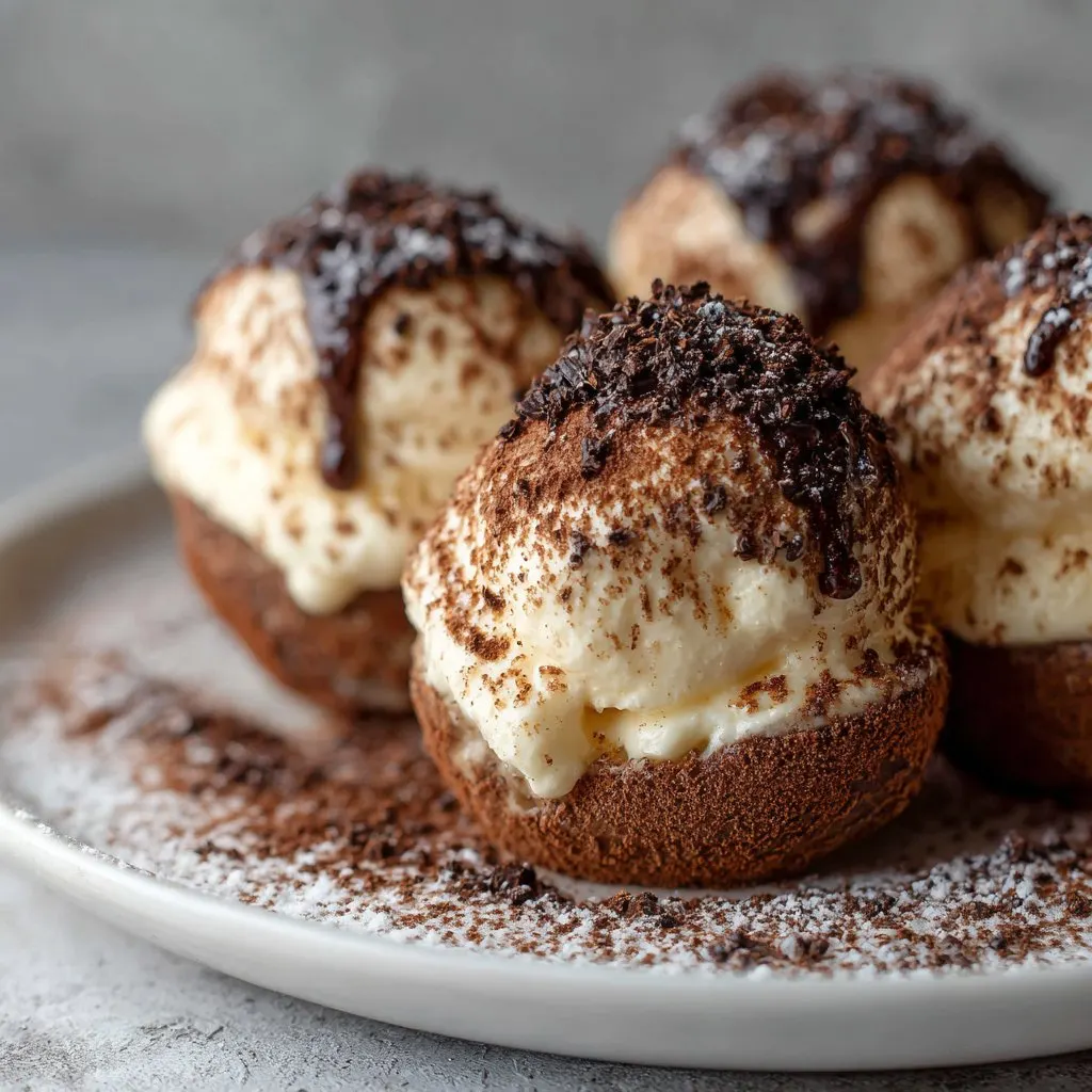 10 Minute Tiramisu Balls with Espresso and Cocoa
