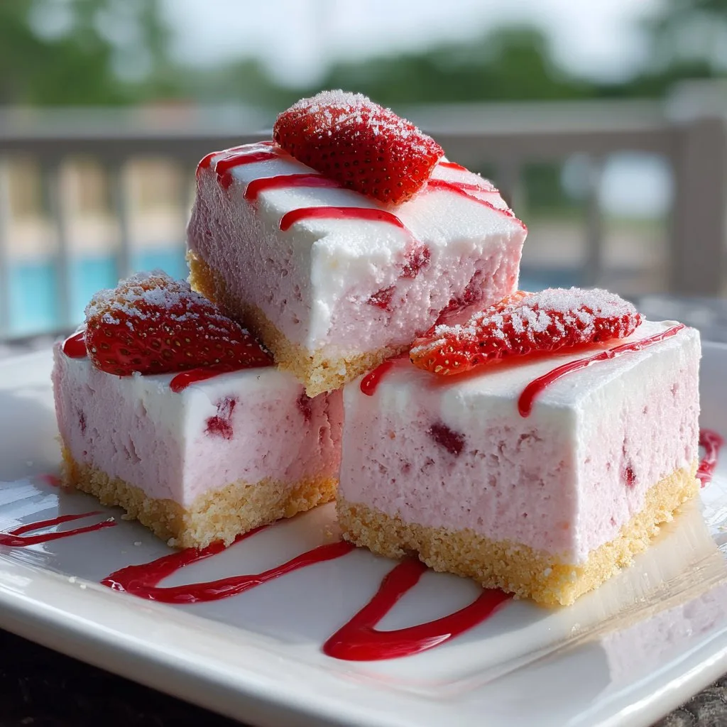 Strawberry Shortcake Ice Cream Bars at Home