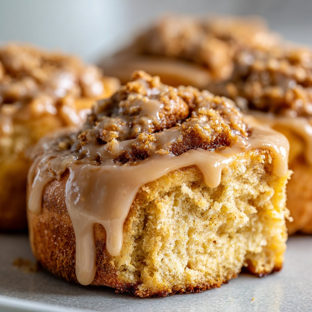 Biscoff Cinnamon Rolls with Cookie Butter Glaze