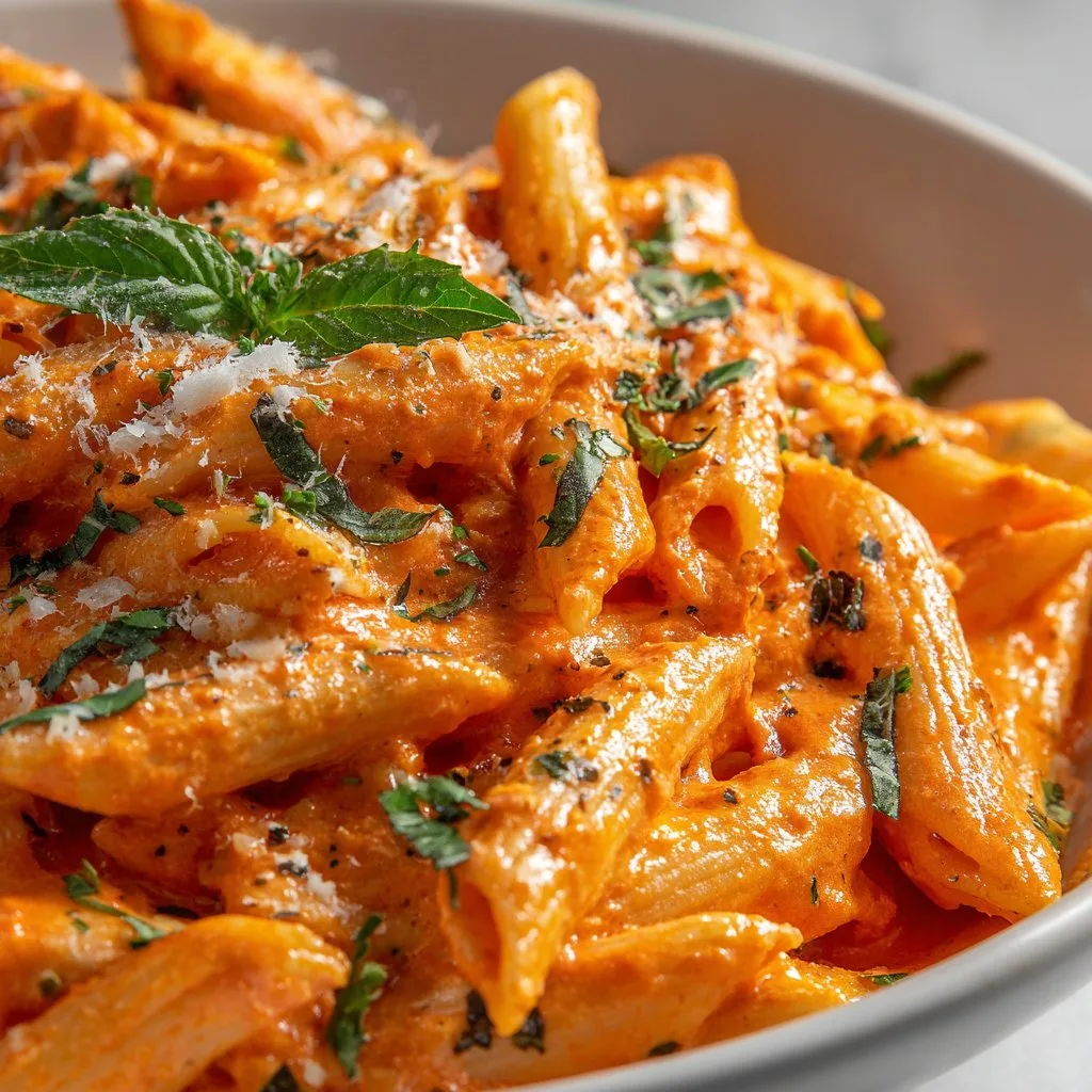 Penne alla Vodka with Tomato Cream Sauce