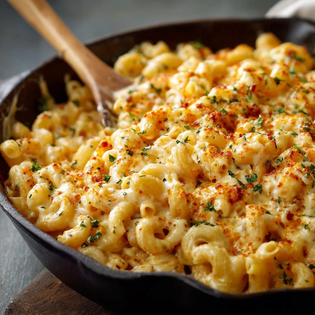 Creamy and Cheesy Skillet Macaroni Recipe