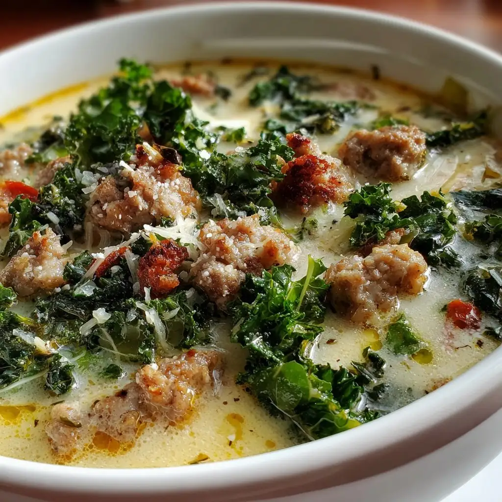 Zuppa Toscana Soup with Sausage and Kale