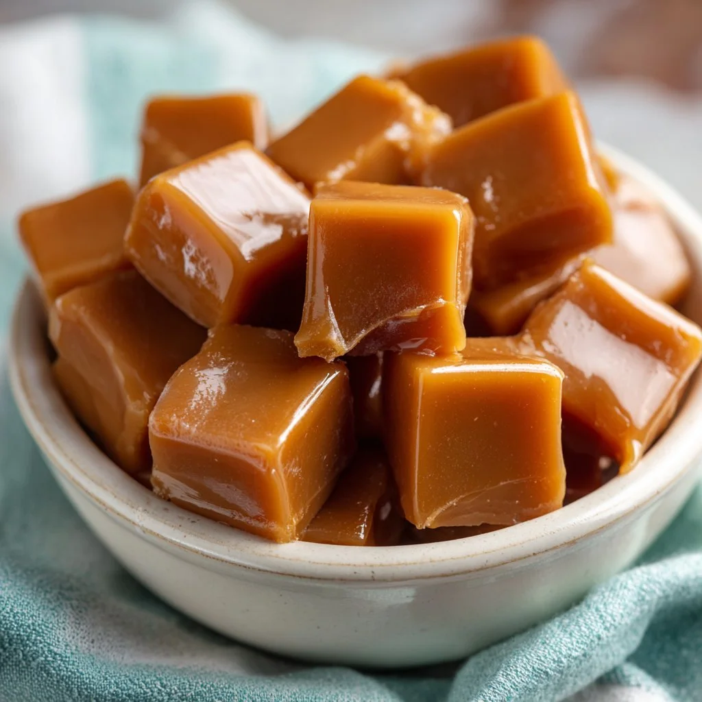 Easy Microwave Caramels with 4 Ingredients