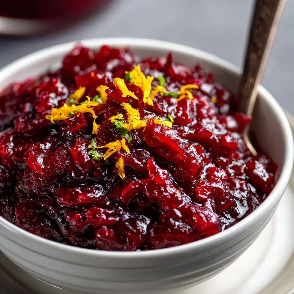 Homemade Cranberry Sauce with Orange Zest