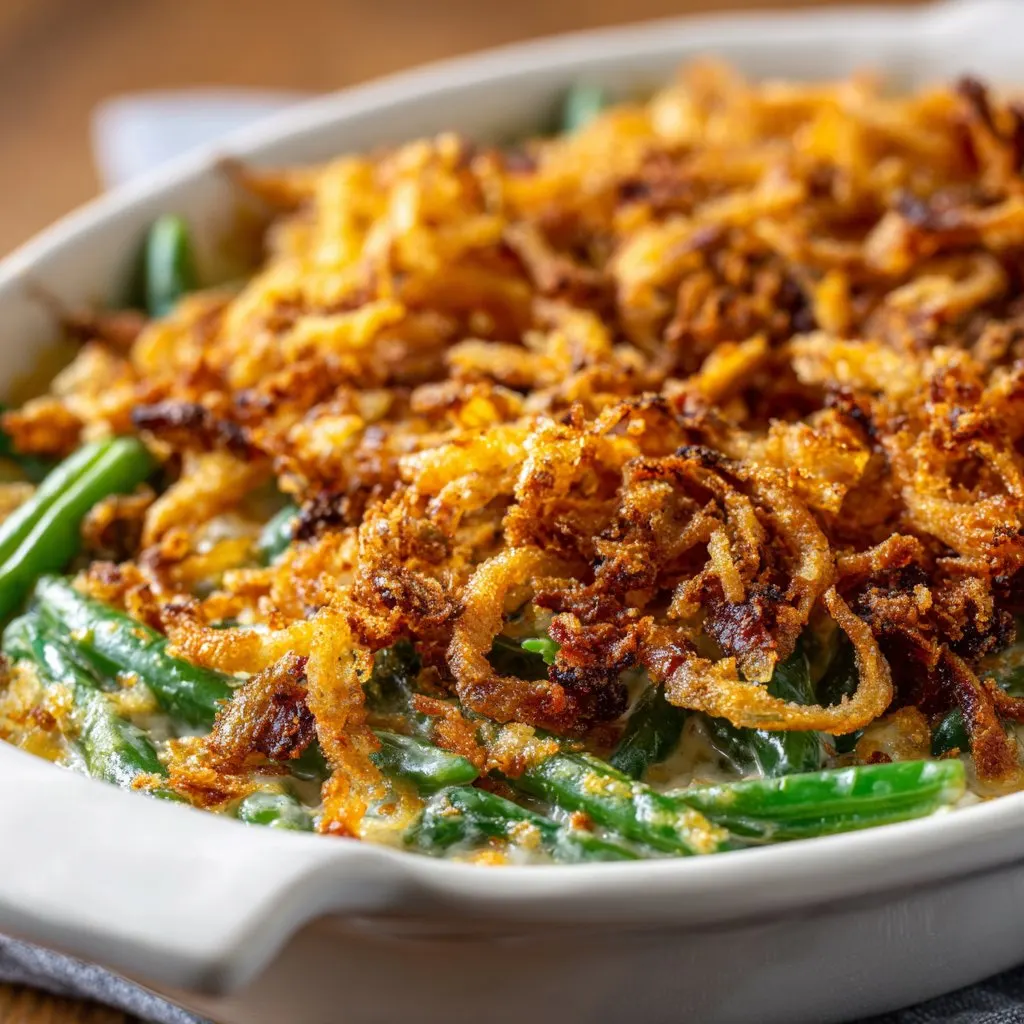 Green Bean Casserole with Crispy Topping