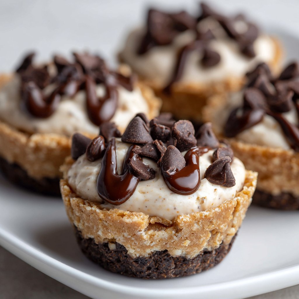 Chocolate Chip Cookie Dough Cups (No Bake!)