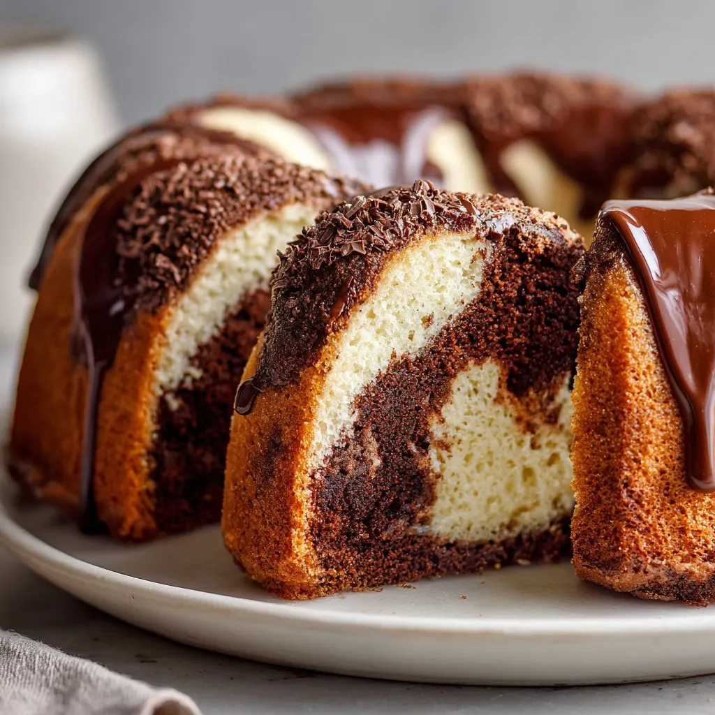 Double Chocolate Ricotta Marble Cake